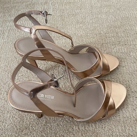 Ever New Gold High Heels Size 8 - Picture 3 of 6